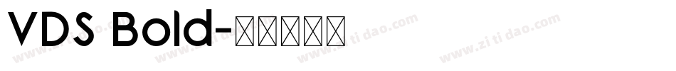 VDS Bold字体转换